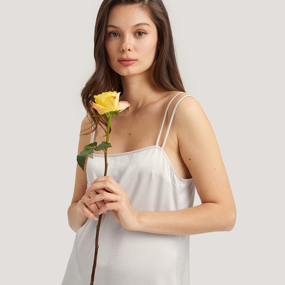 NAP Double Strap Slip Dress in Pearl River - Picture 2 of 6